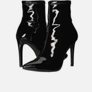 Jessica Simpson Pelina Women's Faux Napa Leather Bootie Size 7 M